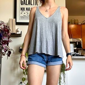 Flowy gray tank top